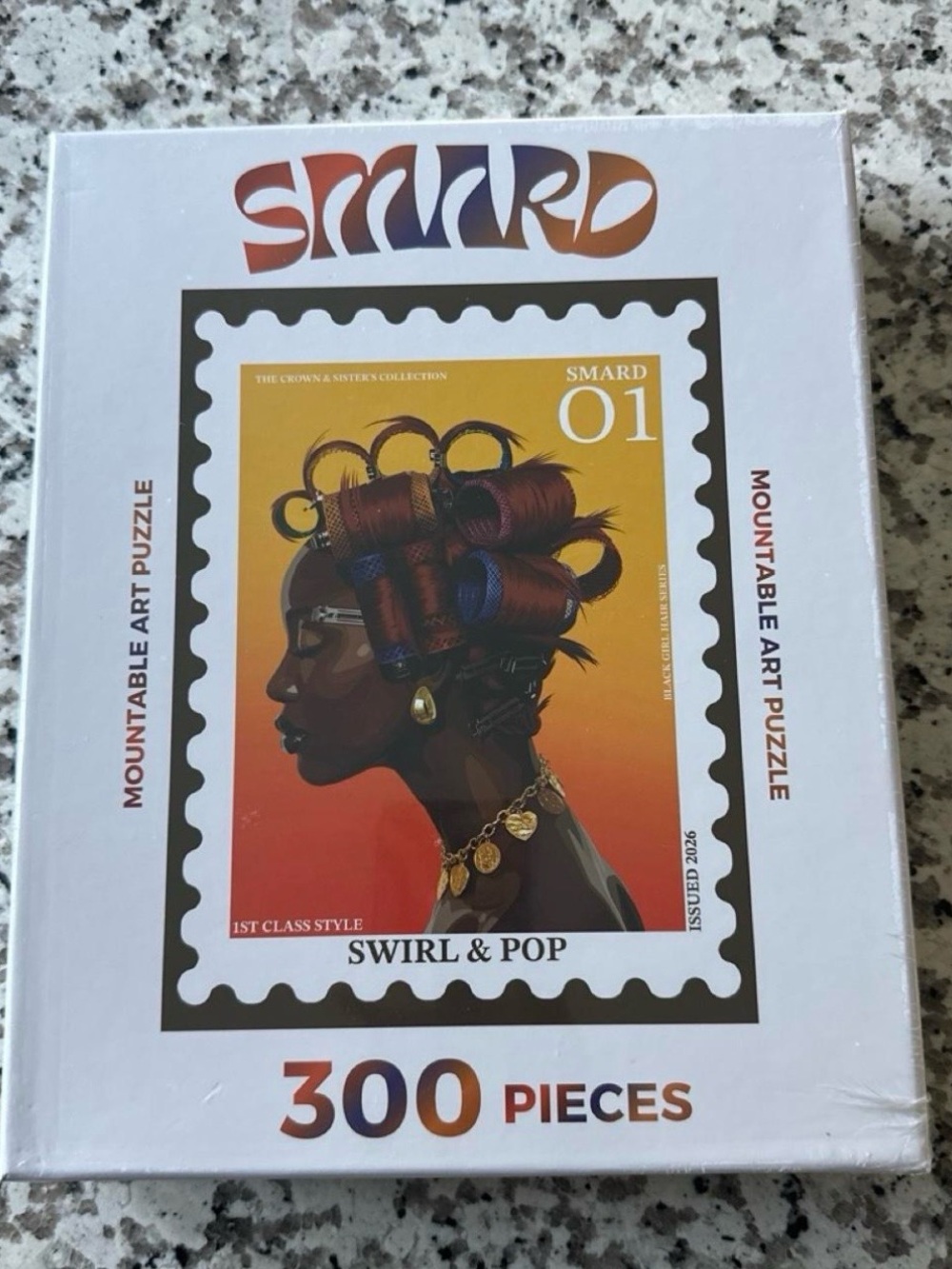 SMARD | Swirl & Pop 300-Piece Mountable Art Puzzle